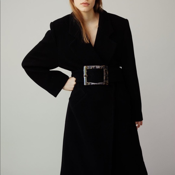 Paris Georgia The Classic Coat black wool trench coat - Picture 13 of 13